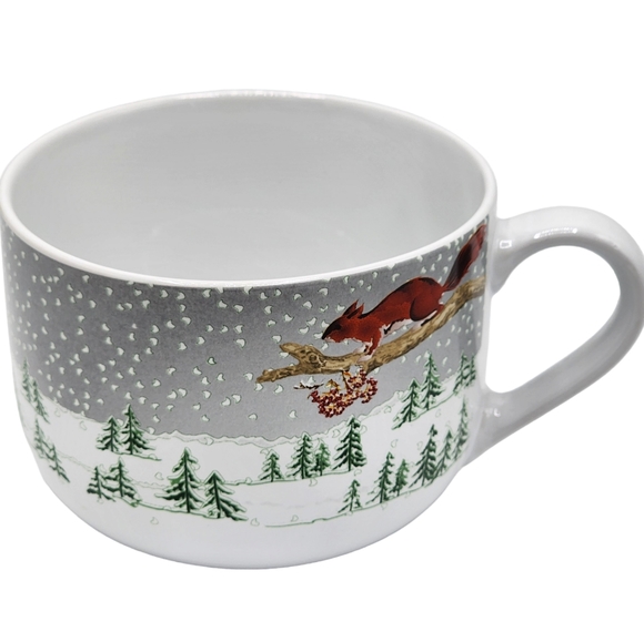 Ernesto‎ Premium New Bone China Jumbo Mug 21.3oz Winter Design NEW - Picture 1 of 15